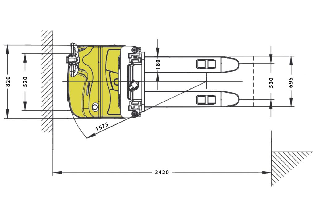 Empilhadeira Elétrica MEE 1.5 TON x 5000