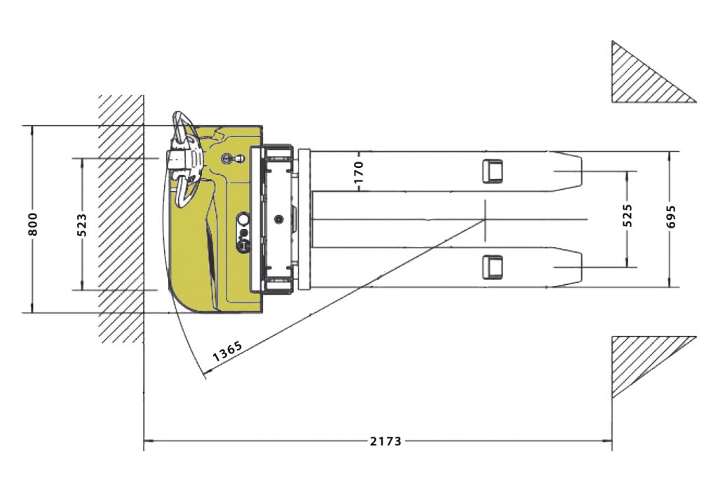 Empilhadeira Elétrica MEE 1.0 TON x 3500