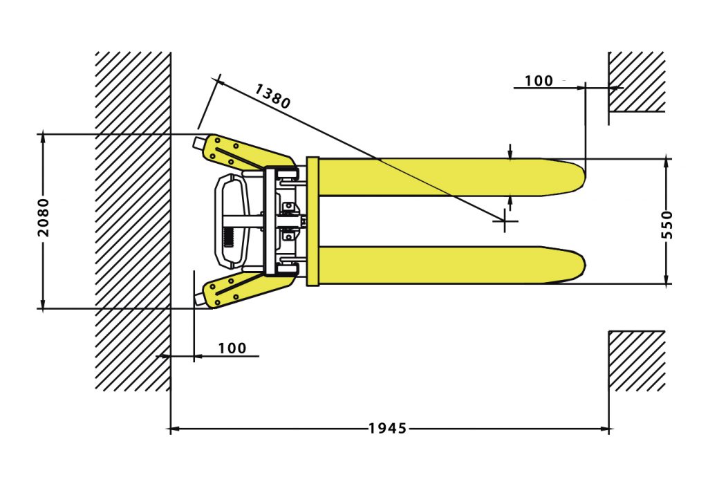 Empilhadeira Manual MEM 1.0 TON