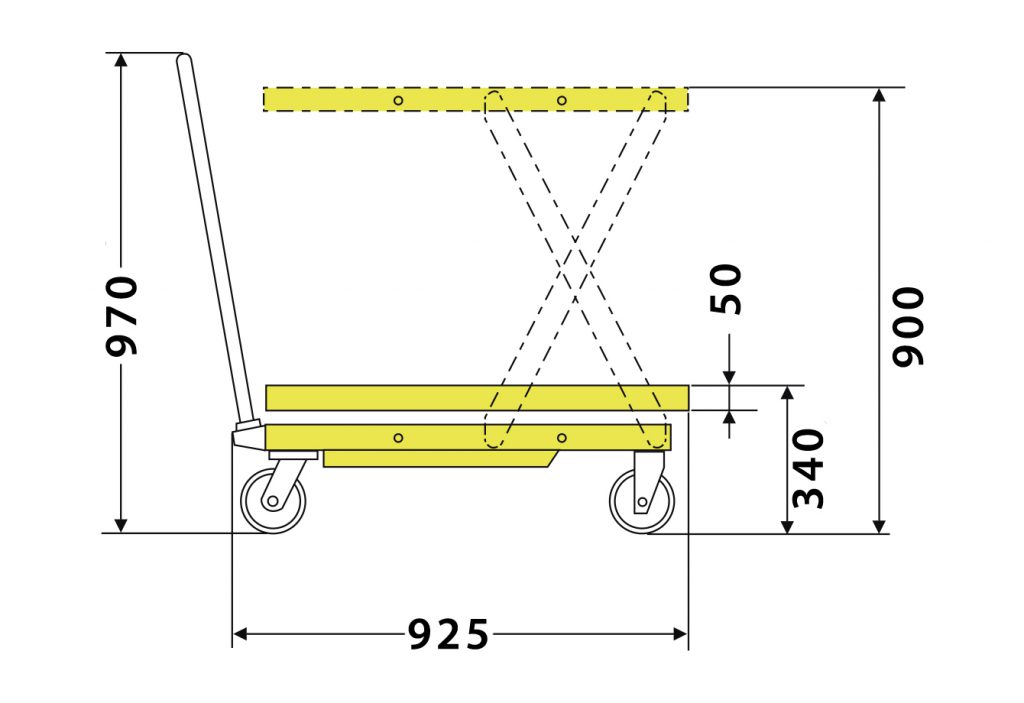 Mesa Pantográfica MMP 500 kg