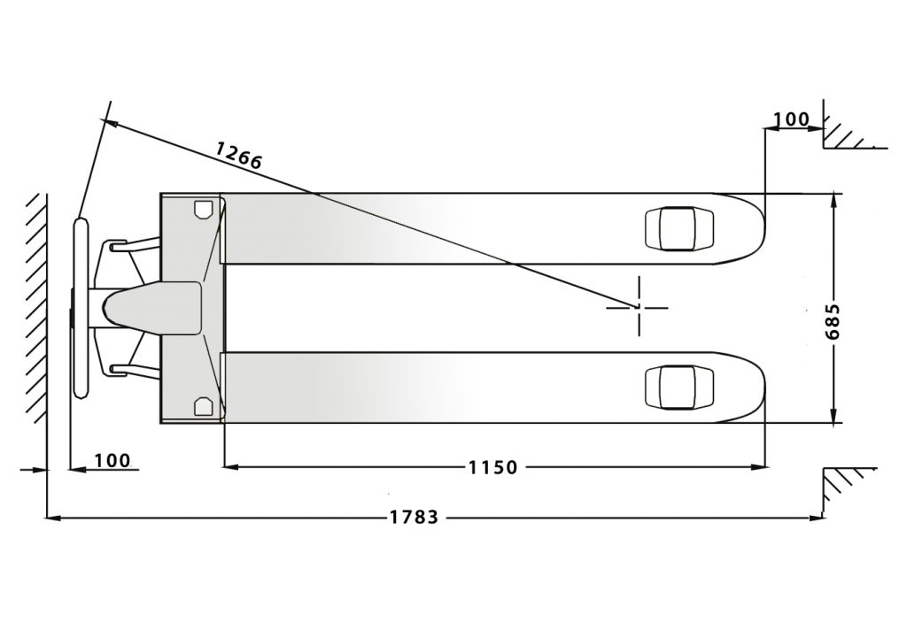 Transpallet Manual Inox MTP 2.5 Ton