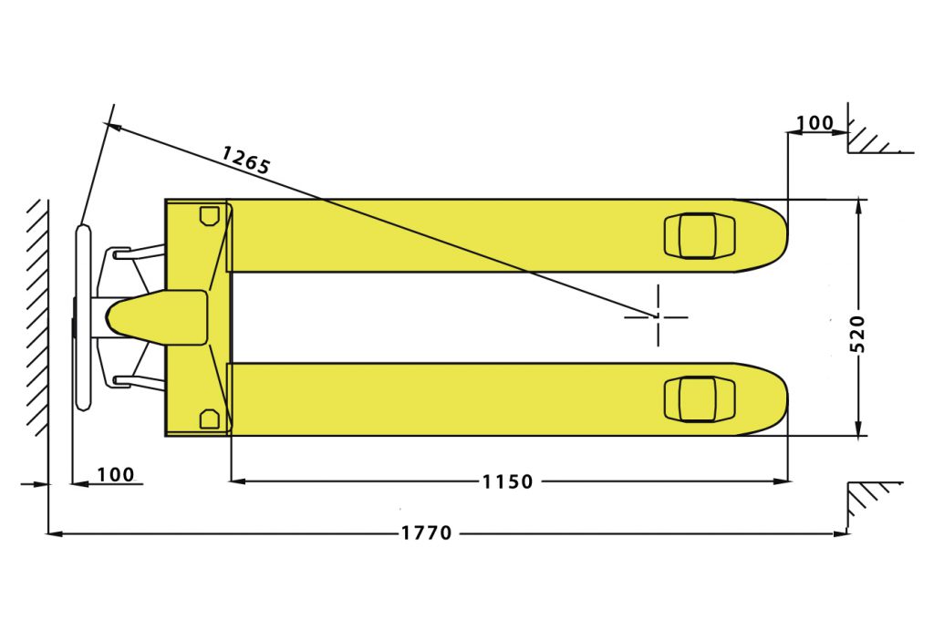 Transpallet Manual MTP 2.0 x 520