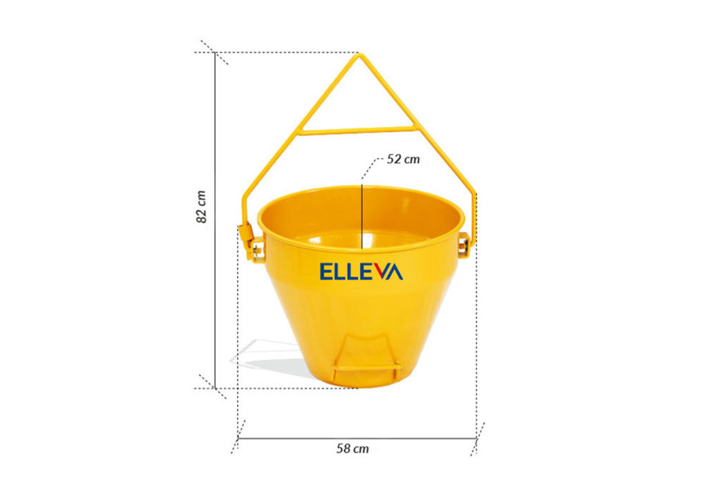 Balde 50 litros para Guincho de Coluna